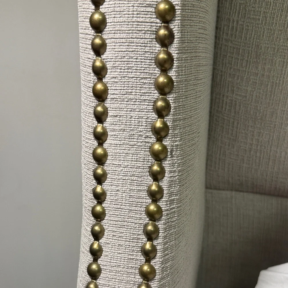 Macy's Elegant Gray Tufted Headboard